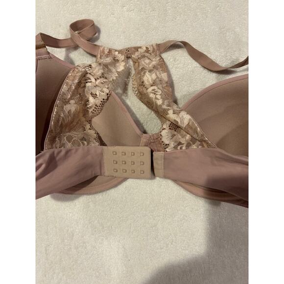 SOMA Nude Embraceable Geo Lace Racerback Full Coverage Bra padded underwire 34DD - Picture 5 of 7